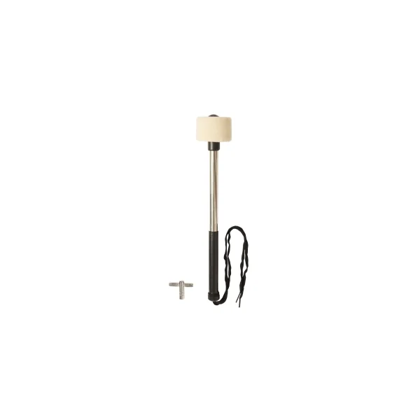 Grosse Caisse Stagg 20 X 10" Marching - Tilleul - White + Sangle/Batte