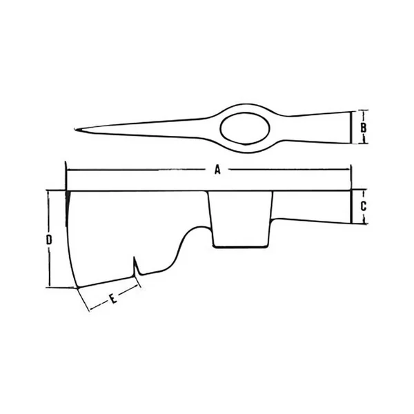 Hachette de plâtrier manche bois MOB