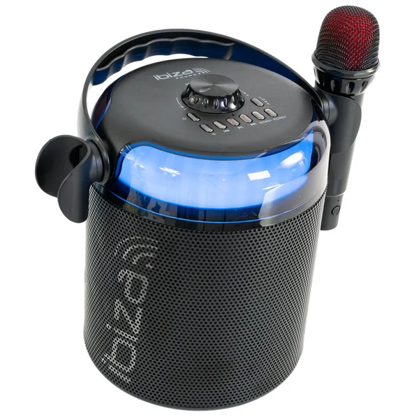 Ibiza Karaoke Anlæg m. Bluetooth og 2 Microphones (Noir)