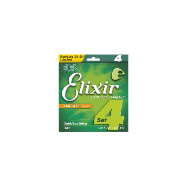 JEU 4 CORDES BASSE NANOWEB MEDIUM 40-60-75-95 ELIXIR