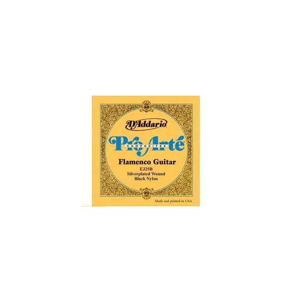 JEU CORDES CLASSIQUES NORMAL COMPOSITE FLAMENCO NYLON NOIR D'ADDARIO