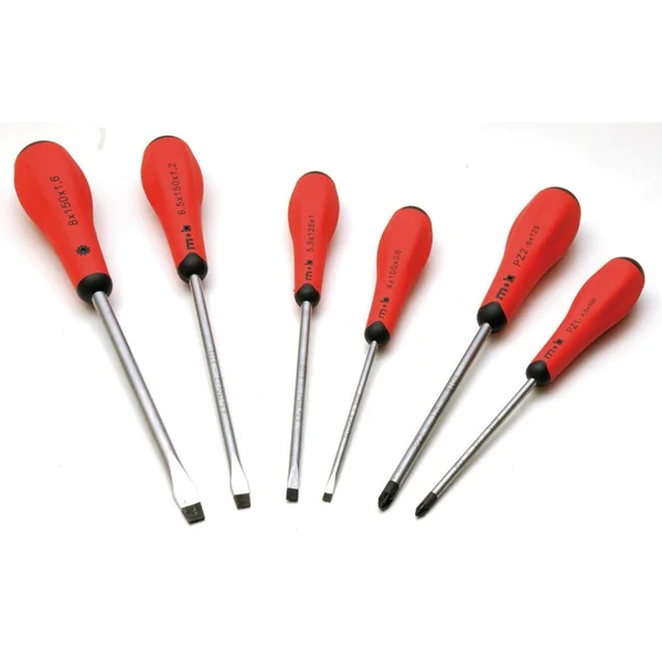 Jeu de 6 Tournevis Fente & Pozidriv® – Acier Chrome Vanadium - MOB