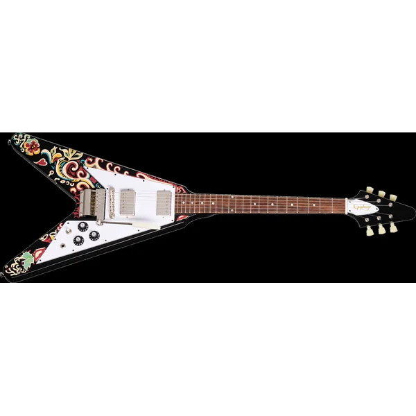 Jimi Hendrix Love Drops Flying V - ebony