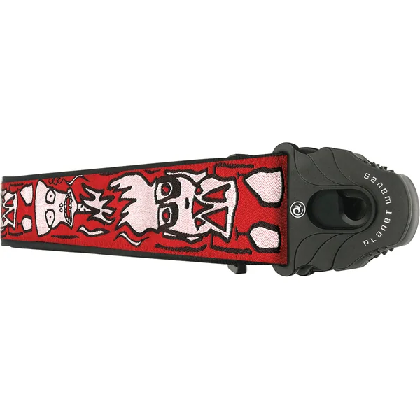 Joe Satriani Woven Planet Lock Guitar Strap Up In Flames