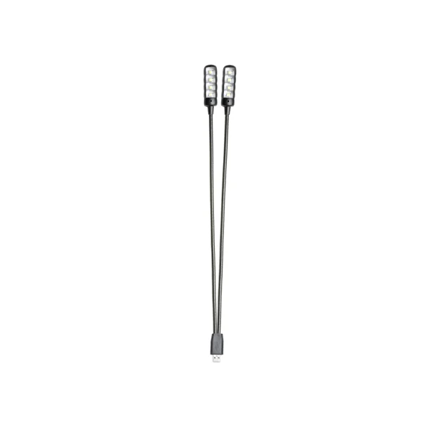 Lampe col de cygne à 8 LED COB blanches avec connecteur USB