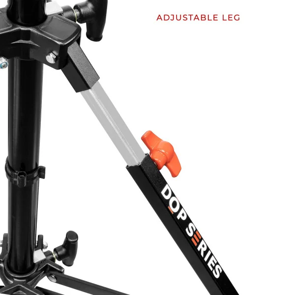 LBDR6 - Low Boy Double Riser Stand Black/Chrome 6’9’’