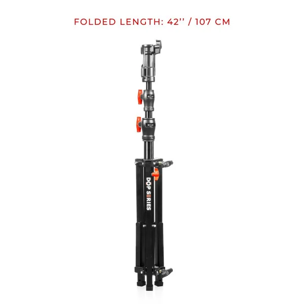 LBDR6 - Low Boy Double Riser Stand Black/Chrome 6’9’’