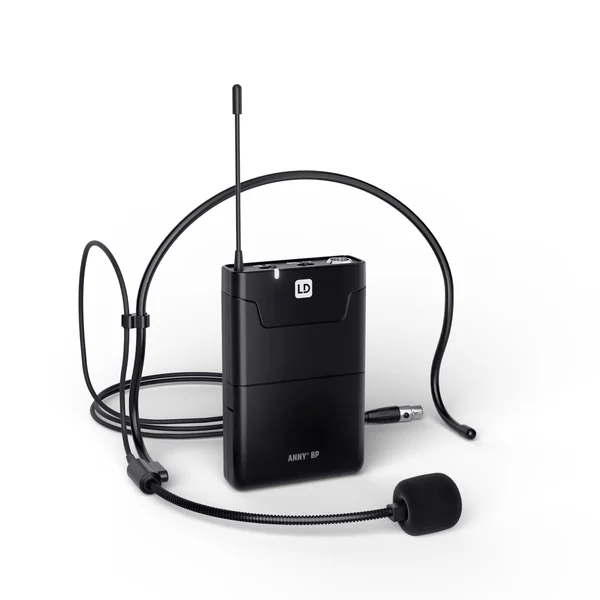 LD Systems ANNY® 10 BPH 2 B8 - Système PA Bluetooth® portable 10" sur batterie avec mixer et 2x micros serre-tête (incl. bodypacks)