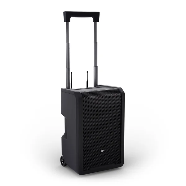 LD Systems ANNY® 10 BPH 2 B8 - Système PA Bluetooth® portable 10" sur batterie avec mixer et 2x micros serre-tête (incl. bodypacks)