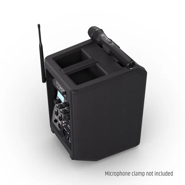 LD Systems ANNY® 8 HHD B5 - Enceinte PA portable sur batterie avec Bluetooth® et mixer, avec 1 x micro main sans fil, noir scène Black