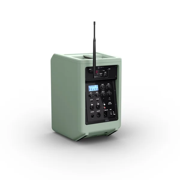 LD Systems ANNY® 8 HHD B5 GN - Enceinte PA Bluetooth® portable sur batterie avec mixer et 1x micro main sans fil, vert aventure