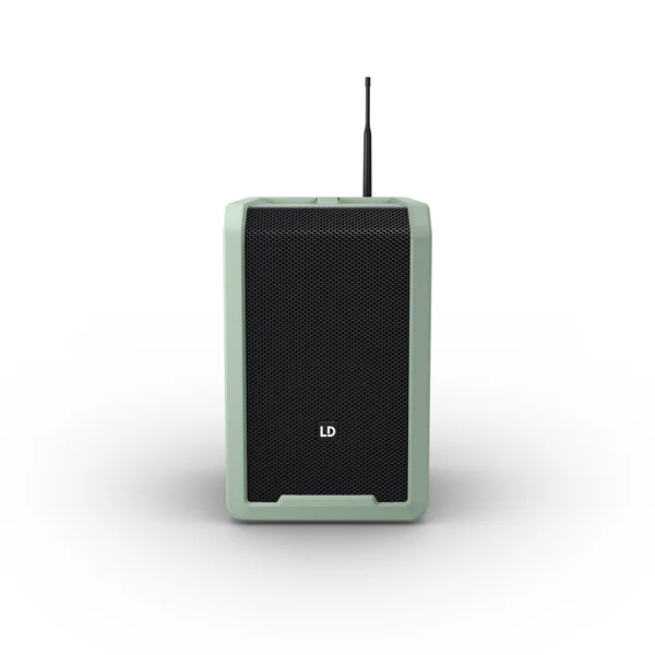 LD Systems ANNY® 8 HHD B5 GN - Enceinte PA Bluetooth® portable sur batterie avec mixer et 1x micro main sans fil, vert aventure