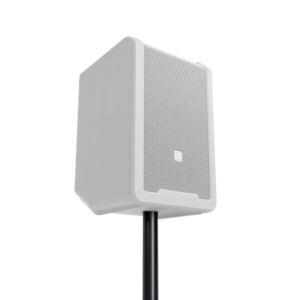 LD Systems ANNY® 8 HHD B5 W - Enceinte PA Bluetooth® portable sur batterie avec mixer et 1x micro main sans fil, blanc pur