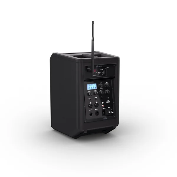 LD Systems ANNY® 8 HHD B8 - Enceinte PA Bluetooth® portable sur batterie avec mixer et 1 x micro main sans fil, noir de scène Black