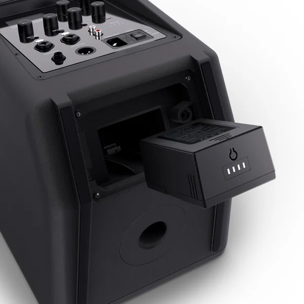 LD Systems ANNY® 8 HHD B8 - Enceinte PA Bluetooth® portable sur batterie avec mixer et 1 x micro main sans fil, noir de scène Black