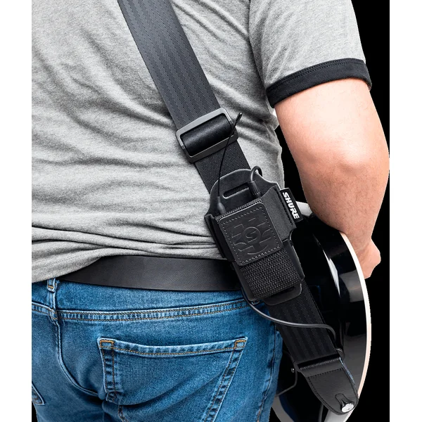 Leather pouch for wireless pocket transmitter