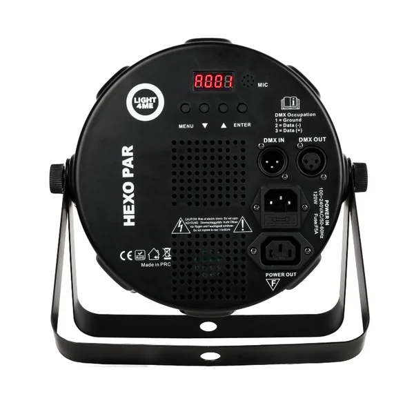 Light4Me Hexo PAR 18x12W RGBWA-UV LED PAR Spotlight