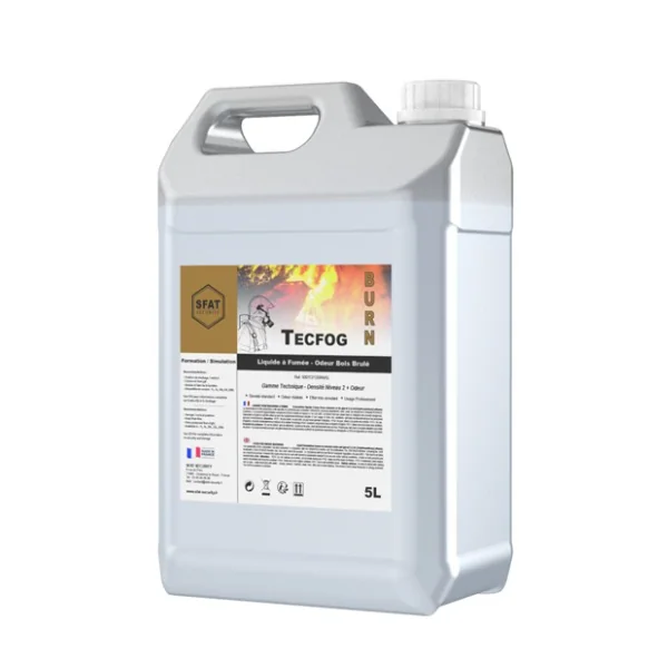 Liquide à fumée pour exercice incendie, Bois brûlé (5L)