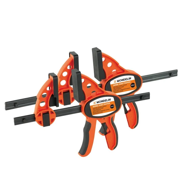 Lot de 2 serre-joints rapides à une main – 15 cm et 30 cm - Mondelin