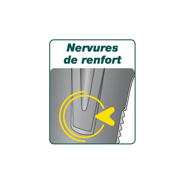Louchet transplantation Duopro - 33 cm manche béquille Metalgrip - Leborgne
