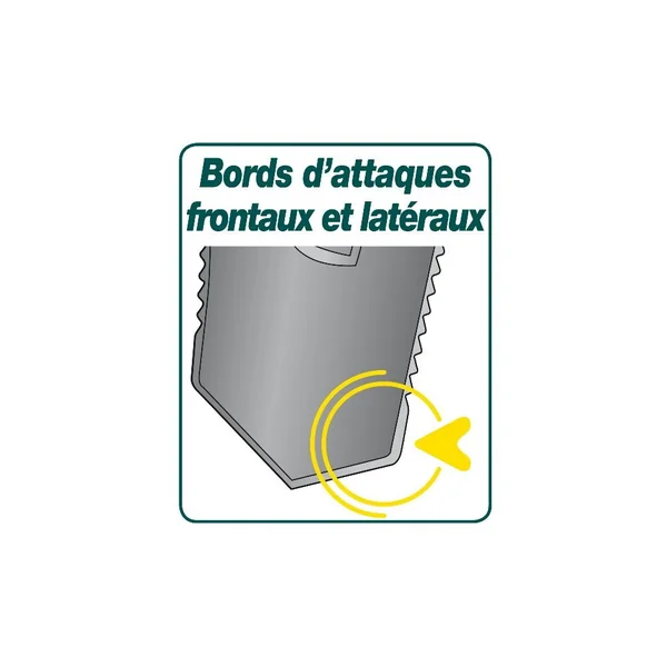 Louchet transplantation Duopro - 33 cm manche béquille Metalgrip - Leborgne
