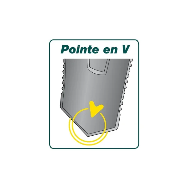 Louchet transplantation Duopro - 33 cm manche béquille Metalgrip - Leborgne