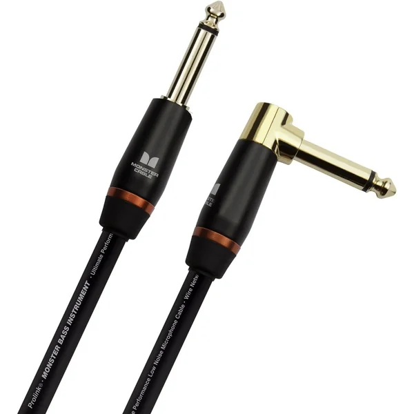M BASS2-21A Straight Jack / Angled Jack Cable 6.4M