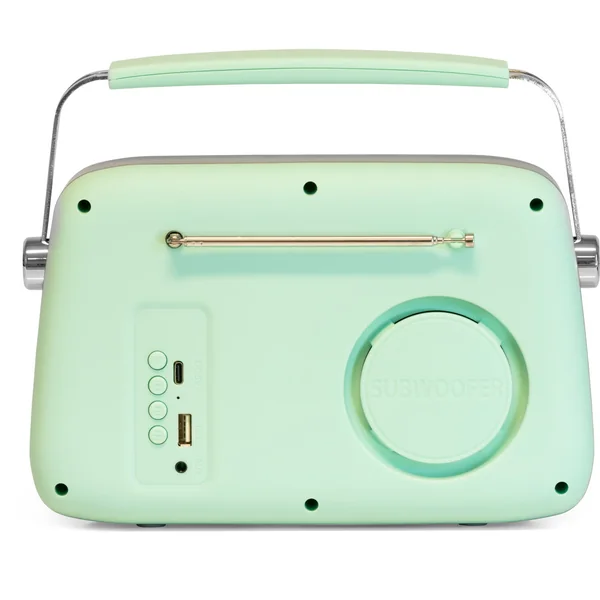 Madison Radio Rétro avec Bluetooth et FM (Menthe Mat)