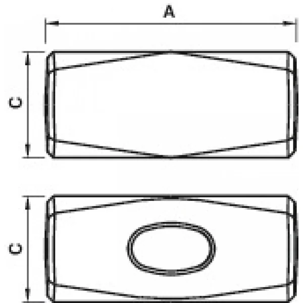 Massette conique angles abattus manche bois - MOB