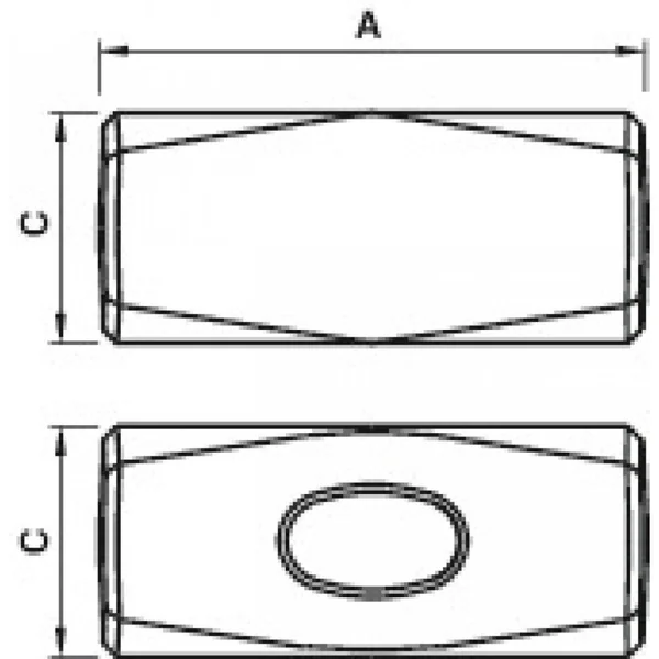 Massette conique angles abattus manche bois - Mob