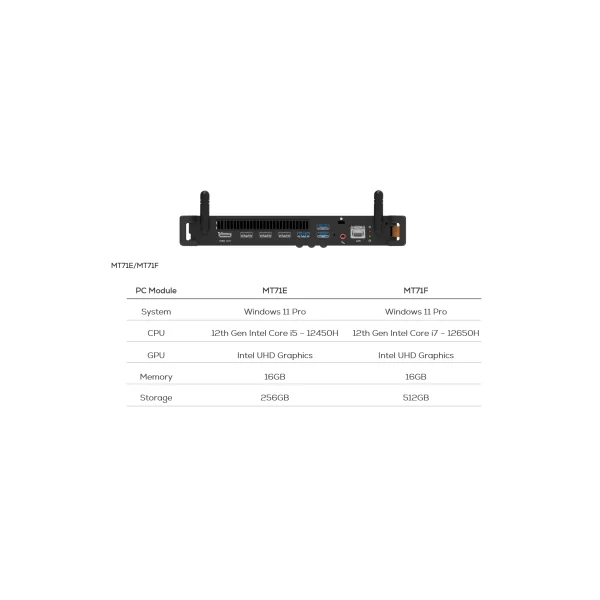 MAXHUB MT71E – Module PC OPS Intel Core i5 12ᵉ Gen – 16GB RAM – 256GB SSD – Windows 11 Pro