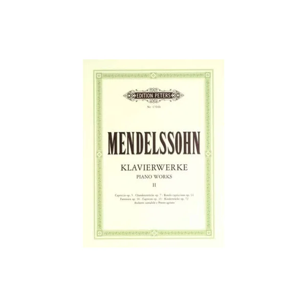 Mendelssohn F. Oeuvres Completes Vol 2 Piano