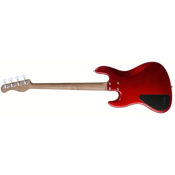 MetroExpress 21-Fret Hybrid P/J Bass V2 4-String (PF) - candy apple red