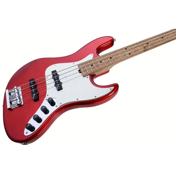 MetroExpress 21-Fret Vintage J/J Bass V2 4-String (MN) - candy apple red metallic