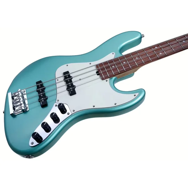 MetroExpress 21-Fret Vintage J/J Bass V2 4-String (PF) - sage green metallic