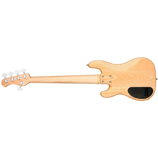 MetroLine 21-Fret Hybrid P/J Bass Ash (5-String, Germany, MN) - natural transparent satin