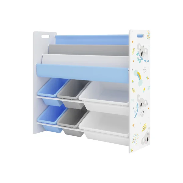 Meuble Rangement Jouets 6 Bacs Thème Koala Meuble Enfant Bibliothèque Enfant