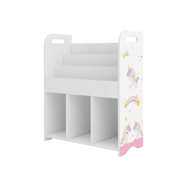 Meuble Rangement Livres Thème Licornes Meuble Enfant Bibliothèque Enfant