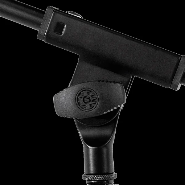 Microphone stand on tripod