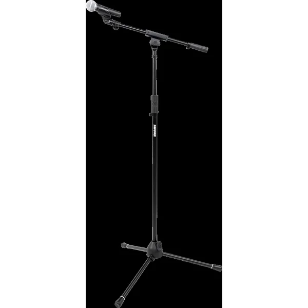 Microphone stand on tripod