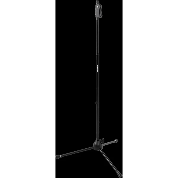Microphone stand with ergonomic handle