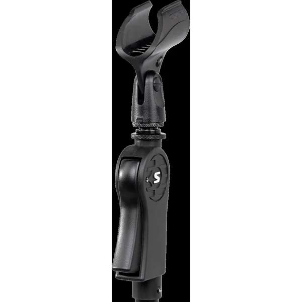 Microphone stand with ergonomic handle