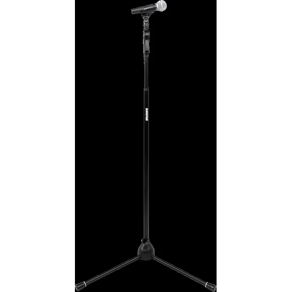 Microphone stand with ergonomic handle