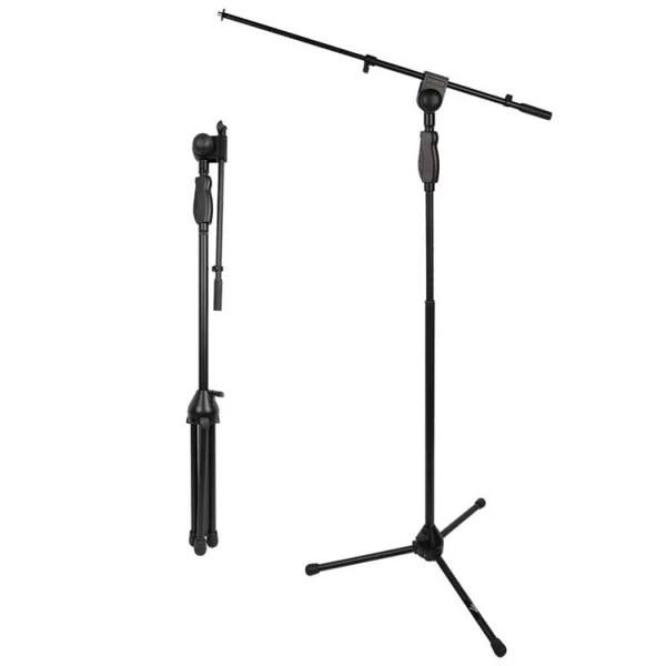 Mikrofonstativ med Boom Arm og Self-Locking
