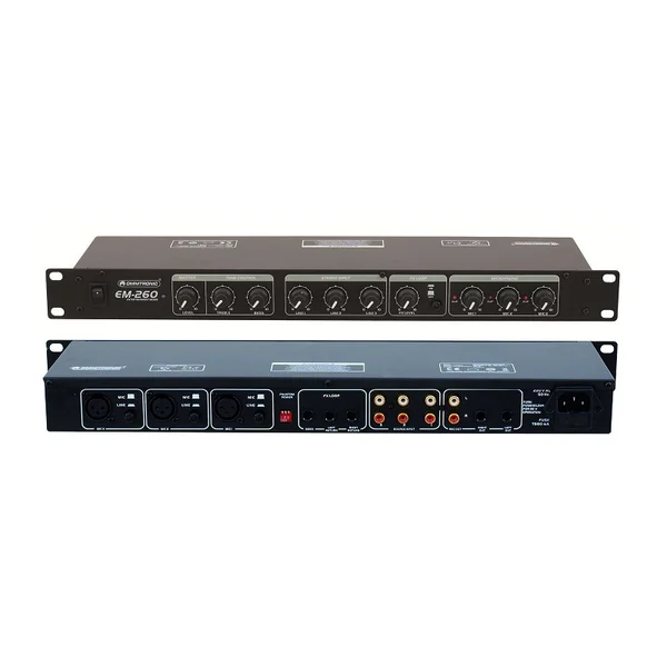 MIXAGE RACKABLE 1U AVEC 6 ENTREES OMNITRONIC