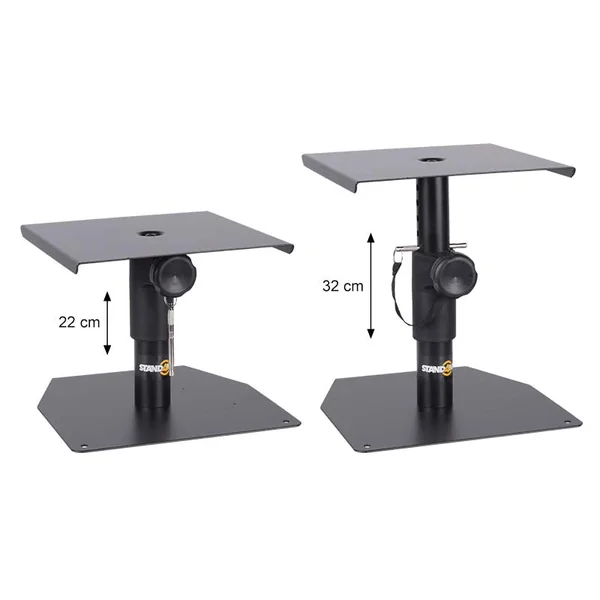 Monitor Stands (2 stk.) Justerbare stativer til studie monitors