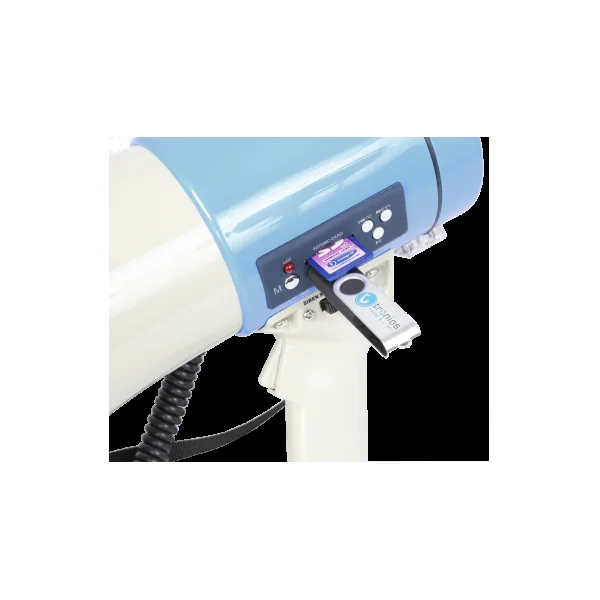 Mégaphone puissant avec port USB, insert SD, batterie Lithium et Micro - VONYX MEG065