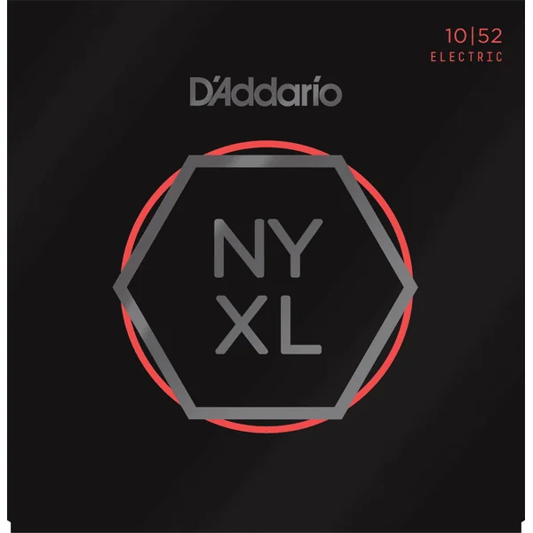 NYXL1052 Nickel Wound Electric Guitar Strings, Light Top / Heavy Bottom, 10-52 - jeu de 6 cordes