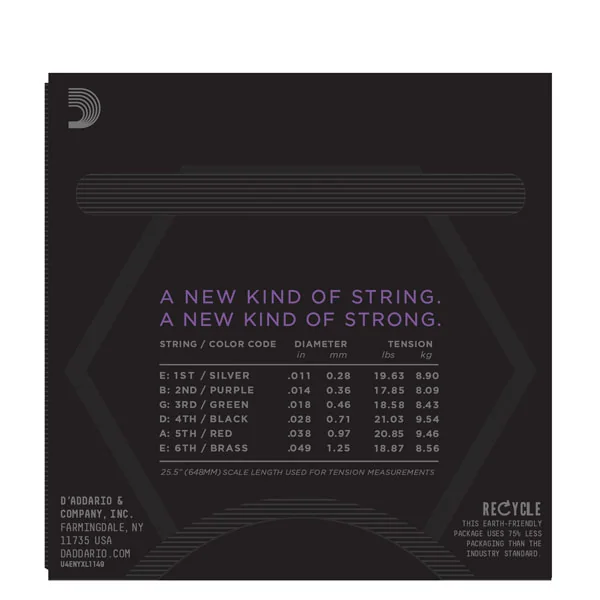 NYXL1149 Nickel Wound Electric Guitar Strings, Medium, 11-49 - jeu de 6 cordes