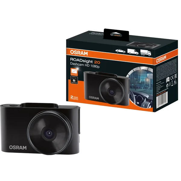 OSRAM ROADsight 20 Bilkamera – Full HD 1080p Dashcam med 120° vidvinkel